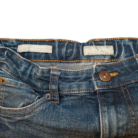 Lucky Brand Kids Classic Straight Stretch Blue Jean Shorts – Size 12 - Picture 3 of 4